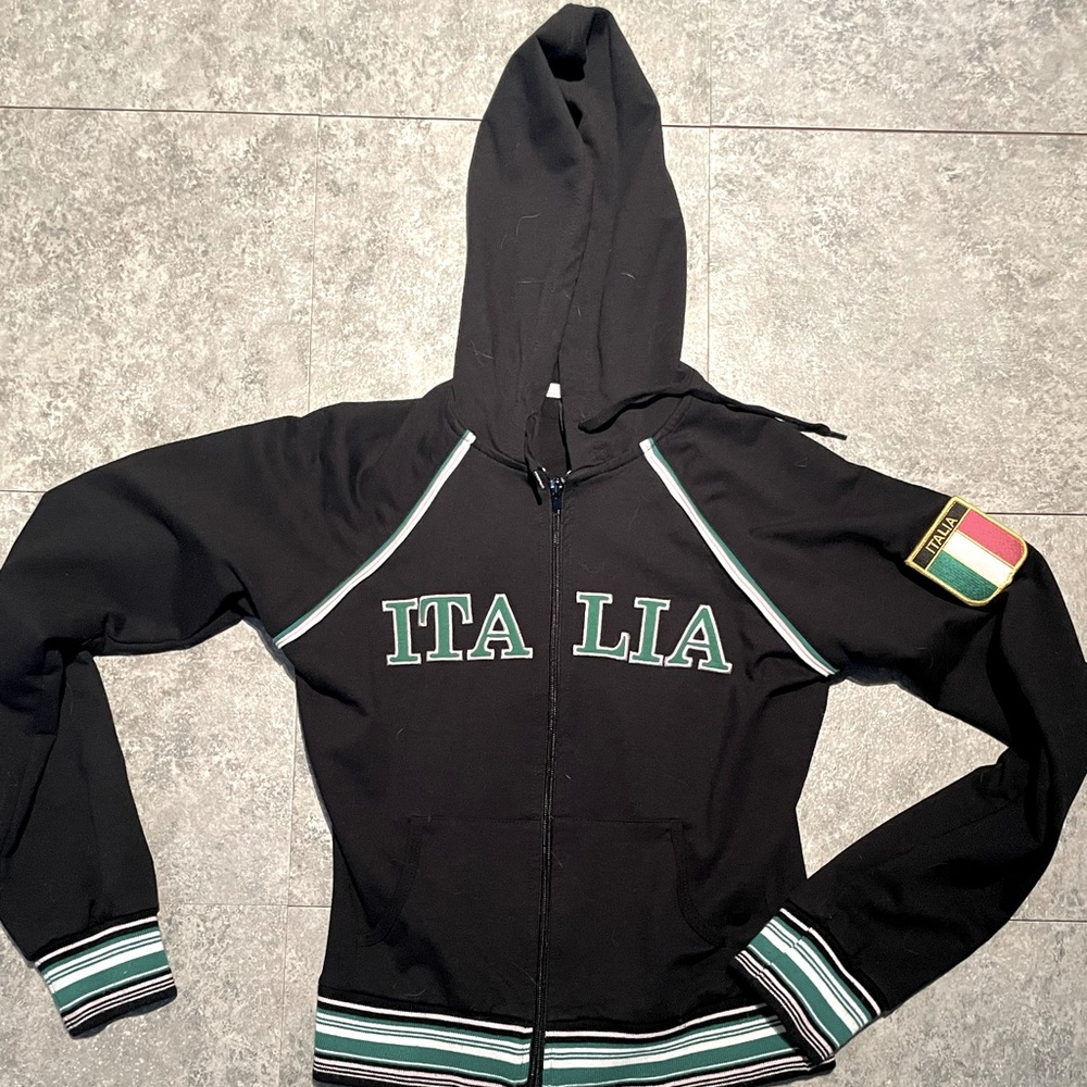 Vintage 90s Italia Hooded Track Jacket